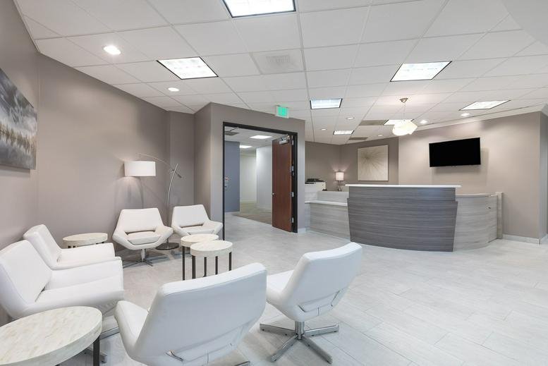 Spacious reception and lobby at Lakeview Tower, Suite 300, 30021 Tomas St.