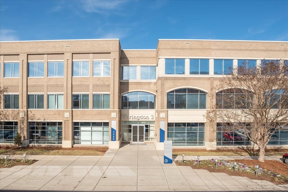 Exterior view of the office building at 3440 Toringdon Way.