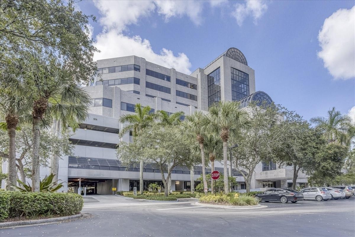Exterior view of the multi-story office building at 3801 PGA Boulevard, Suite 600 & 602.