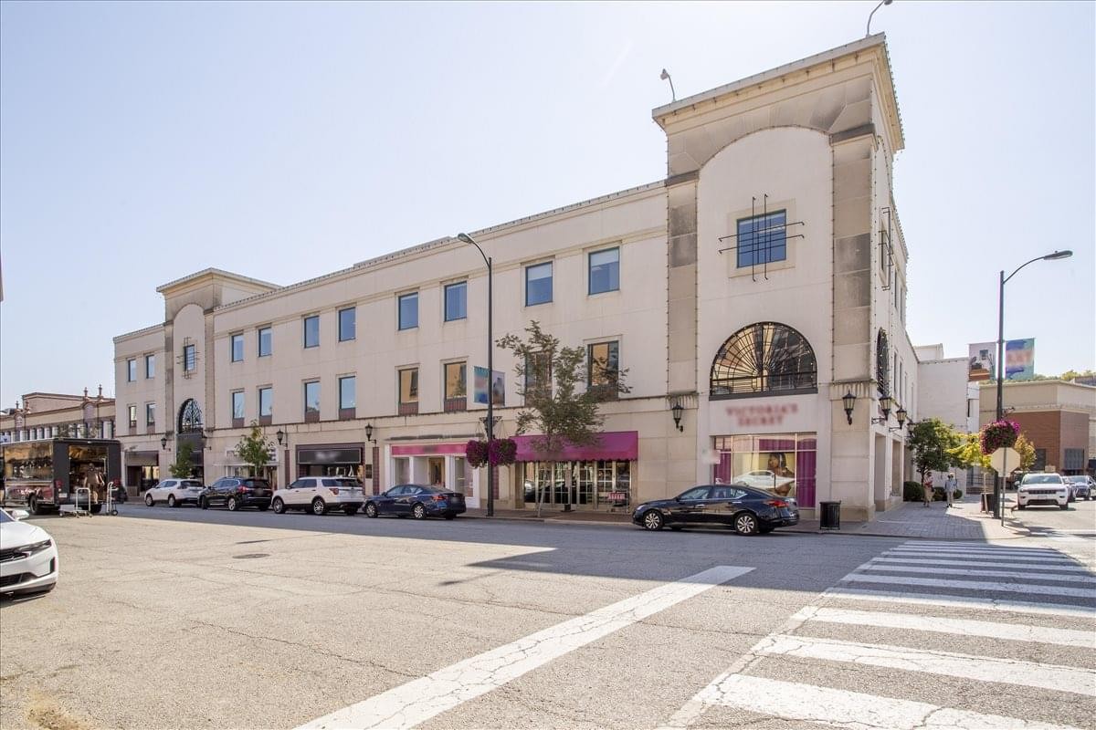 Exterior view of the historic-style building at 435 Nichols Road, Suite 200.