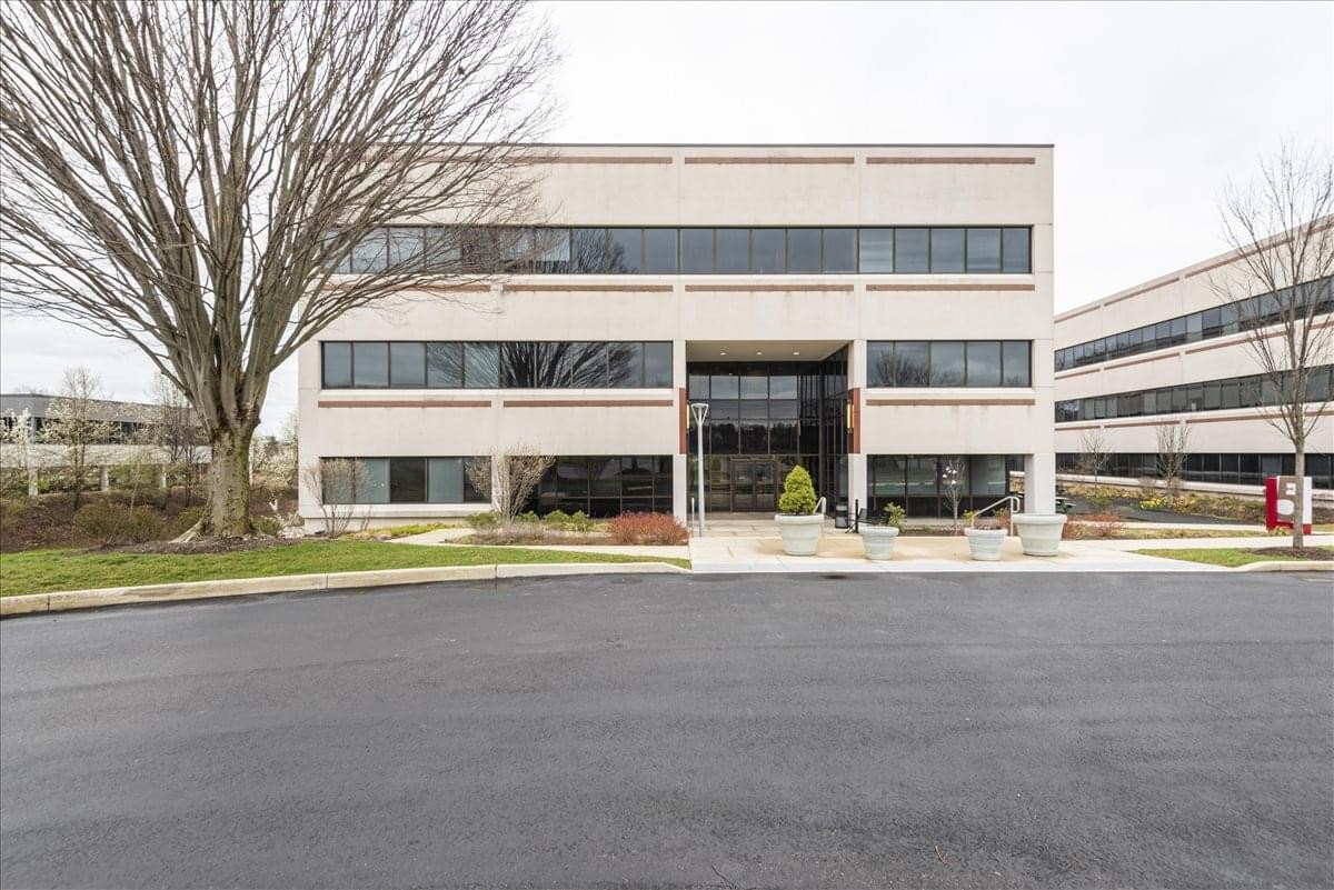 Exterior view of the multi-story office building at 5 Sentry Parkway West.