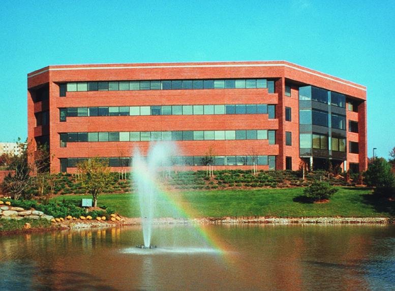 Exterior of the brick facade building at 600 West Germantown Pike, Plymouth Meeting Executive Campus.