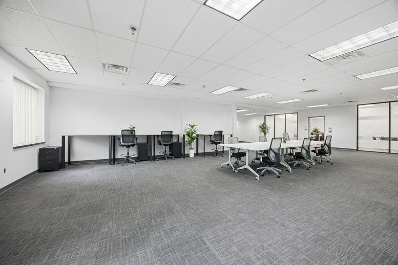 Spacious open-plan workspace at Flexhub Nashua, 77 Northeastern Boulevard, Suite 105, Nashua, New Hampshire.