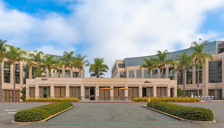 Exterior view of the office building at (OC1) 15615 Alton Parkway, Suite 450.