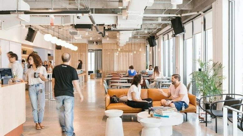 Spacious communal lounge and cafe area at Ponce De Leon, 2222 Ponce De Leon Boulevard.