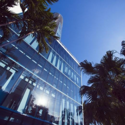 Collaborative room with a full-wall chalkboard and meeting table.