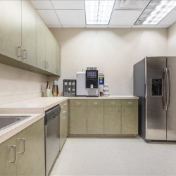 Modern office breakroom with coffee station and vending machine, Clairemont Avenue Business Centre, Decatur, Atlanta