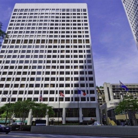 Exterior of the high-rise office building at Colony Square, 1201 Peachtree Street NE, Atlanta. Click for details.