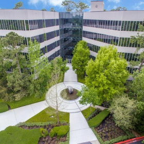 Exterior view of 2001 Timberloch Place, Suite 500. Click for details.