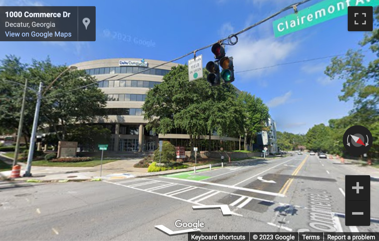 Street View image of 160 Clairemont Avenue, Suite 200, Atlanta, Georgia, USA