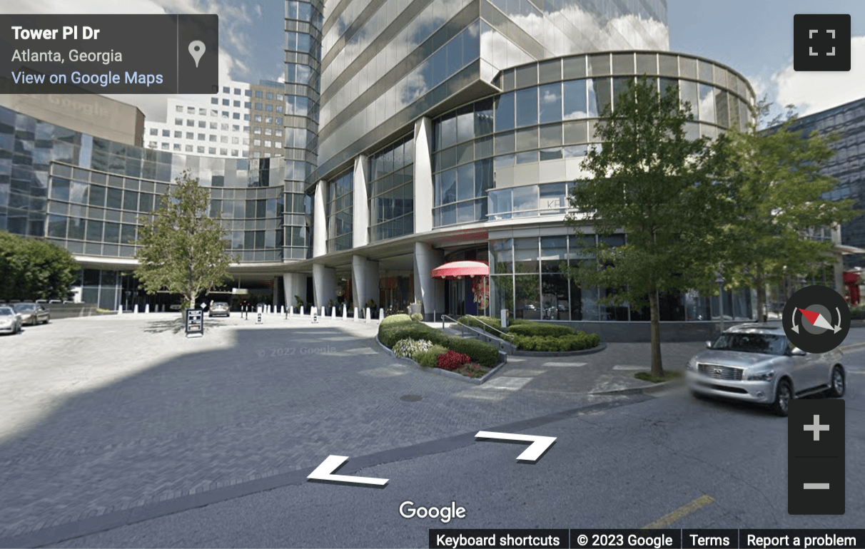 Street View image of 3340 Peachtree Road NE, Suite 1800, Buckhead Tower Place Center, Atlanta