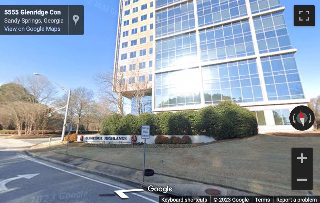 Street View image of 5555 Glenridge Connector, Suite 200, Atlanta, Georgia, USA
