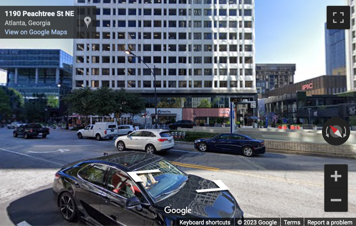 Street View image of 1201 Peachtree Street North East, 400 Colony Square, Suite 200, Midtown Colony Square Center, Atlant