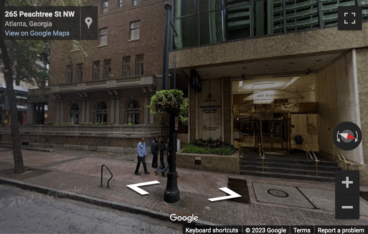 Street View image of 260 Peachtree Street, Suite No. 2200, Peachtree Street, Atlanta, Georgia, USA
