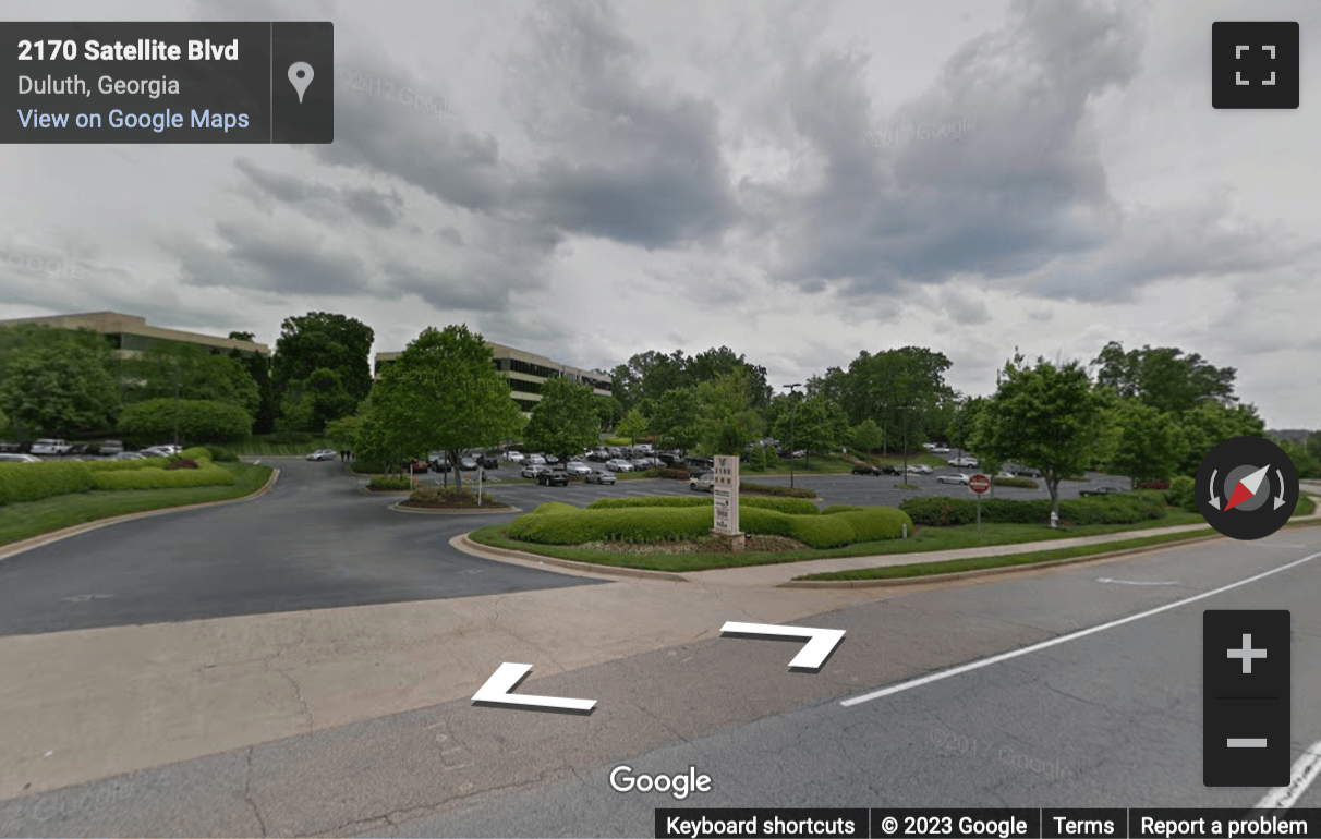 Street View image of 2180 Satellite Boulevard, Suite 400, Atlanta, Georgia, USA