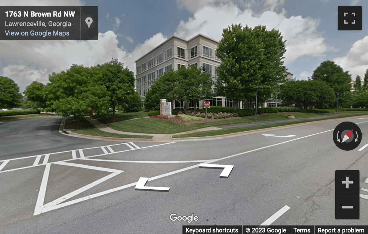 Street View image of 1755 N. Brown Road, Atlanta, Georgia, USA