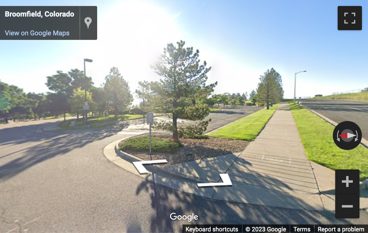 Street View image of 11001 West 120th Avenue, Suite 400, Broomfield, Colorado, USA