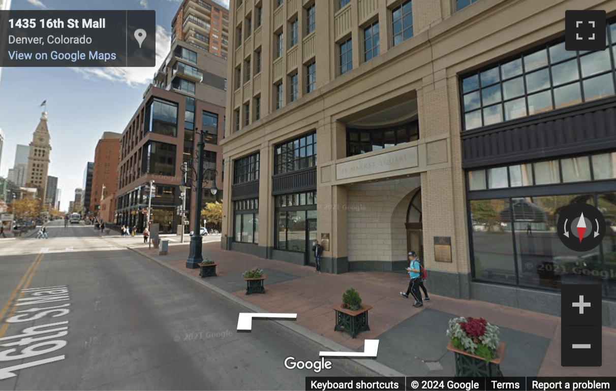 Street View image of 1400 16th Street, Suite 400, 16 Market Square, Market Square Center, Denver