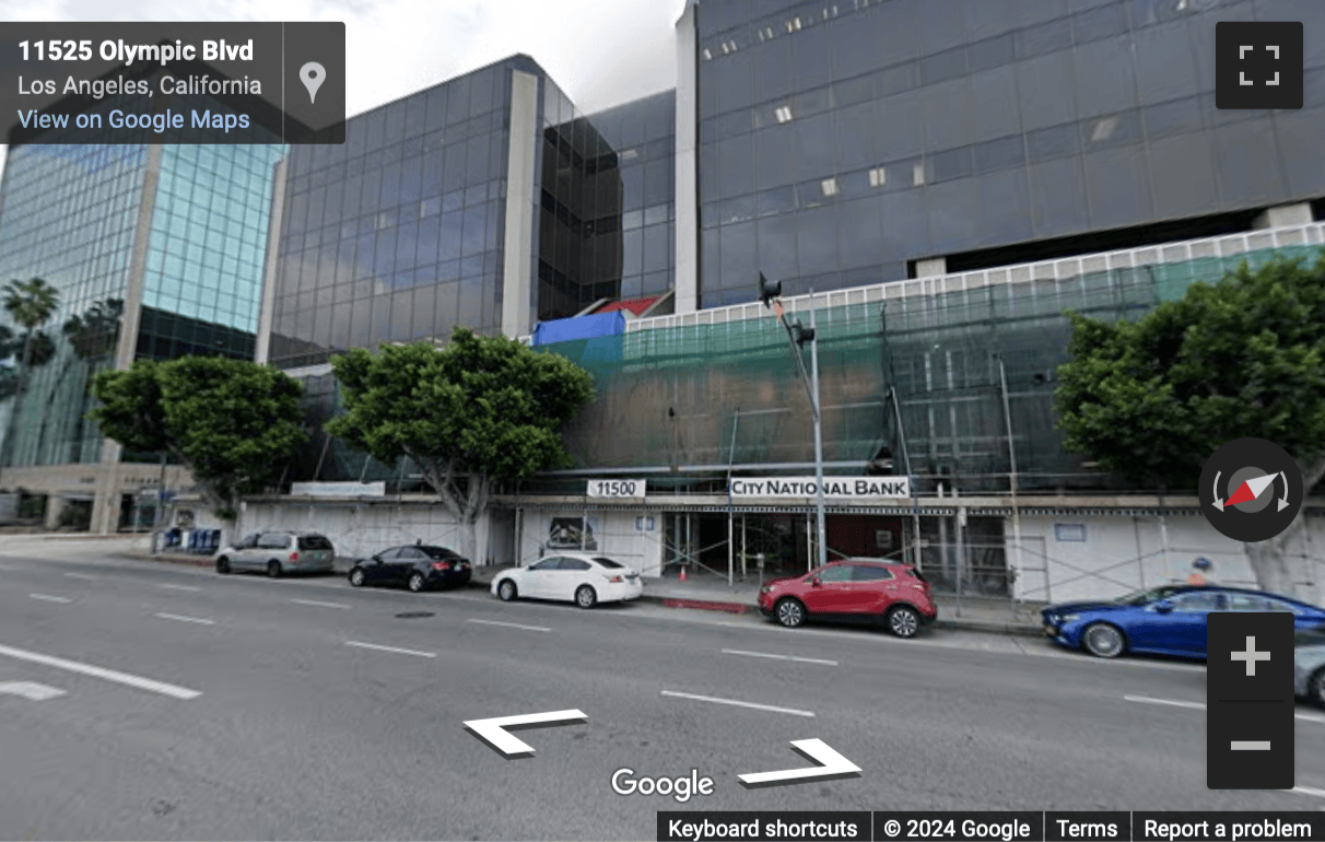 Street View image of 11500 Olympic Blvd. , Olympic Plaza, Suite 400, Los Angeles, California, USA