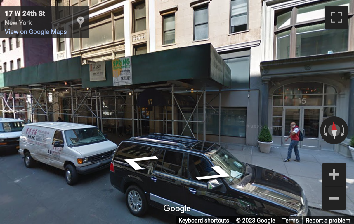 Street View image of 17 West 24th Street, New York, New York State, USA
