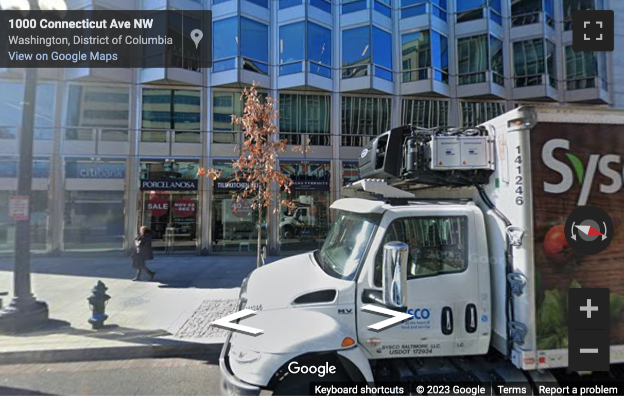 Street View image of 1000 Connecticut Ave NW, Suite 900, Washington DC, District Columbia, USA