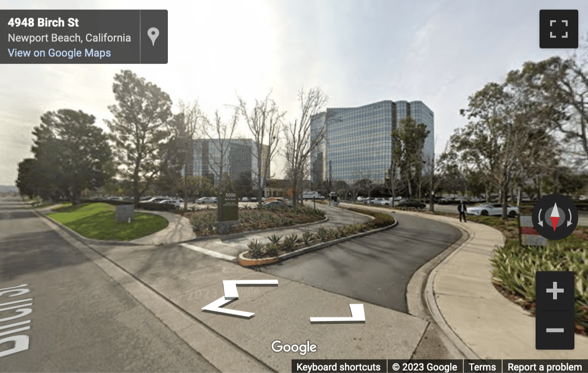 Street View image of 5000 Birch Street, Suite 3000, West Tower, Birch Street Center, Newport Beach