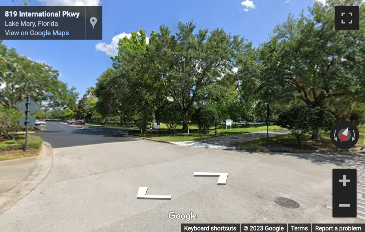 Street View image of 801 International Parkway, Suite 500, Heathrow International Business Centre, Lake Mary
