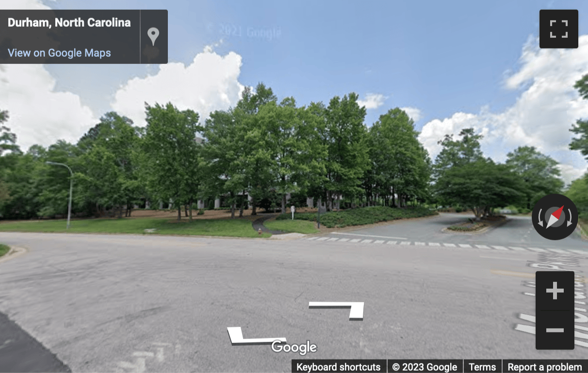 Street View image of 2530 Meridian Parkway, Suite 200/300, Durham, North Carolina, USA