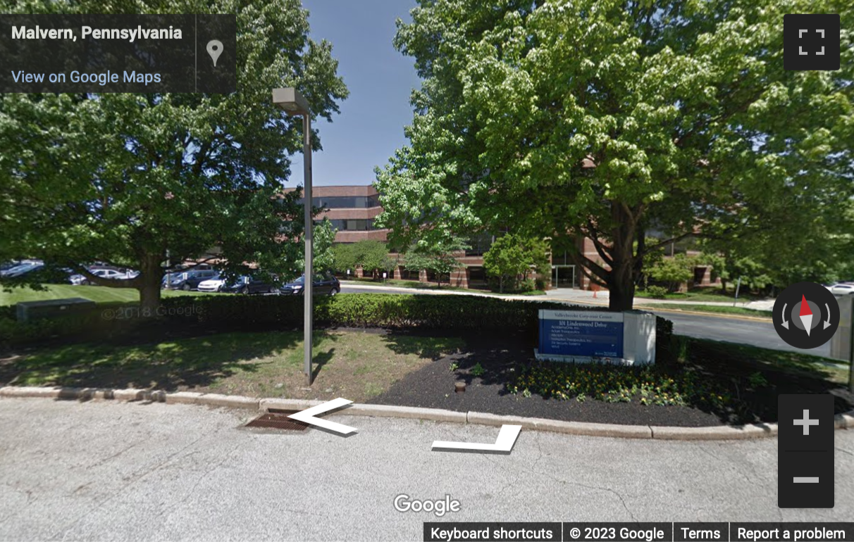 Street View image of 101 Lindenwood Drive, Suite 225, ValleyBrook Corporate Center, Malvern