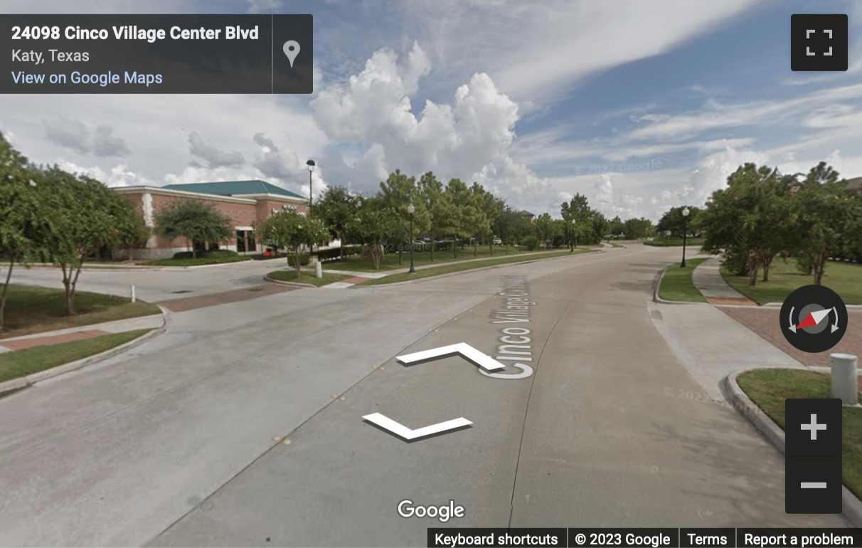 Street View image of 24044 Cinco Village Center Blvd, Katy, Texas, USA