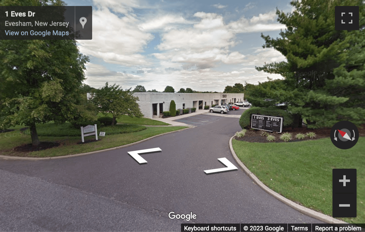 Street View image of 1 Eves Drive, Suite 111, Marlton, New Jersey, USA