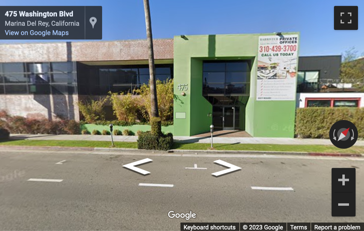 Street View image of 475 Washington Boulevard, Marina Del Rey, California, USA
