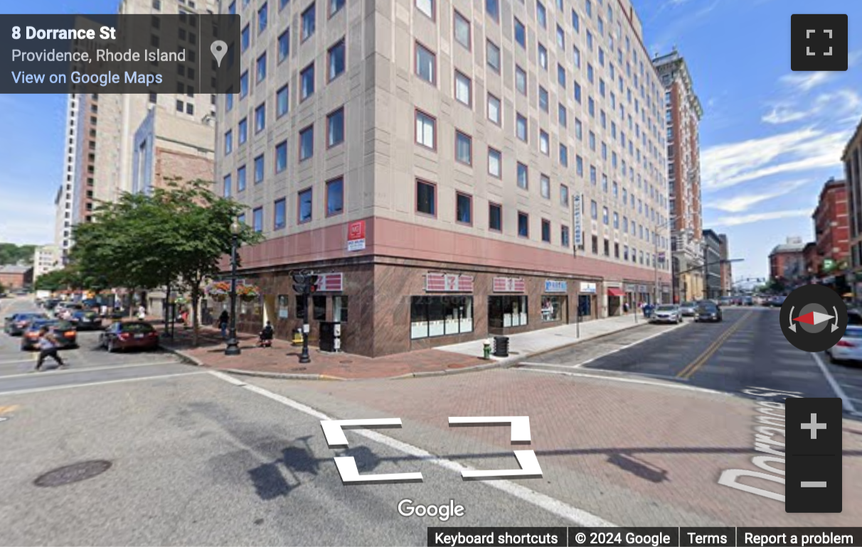 Street View image of 10 Dorrance Street, Suite 700, Providence, Rhode Island, USA