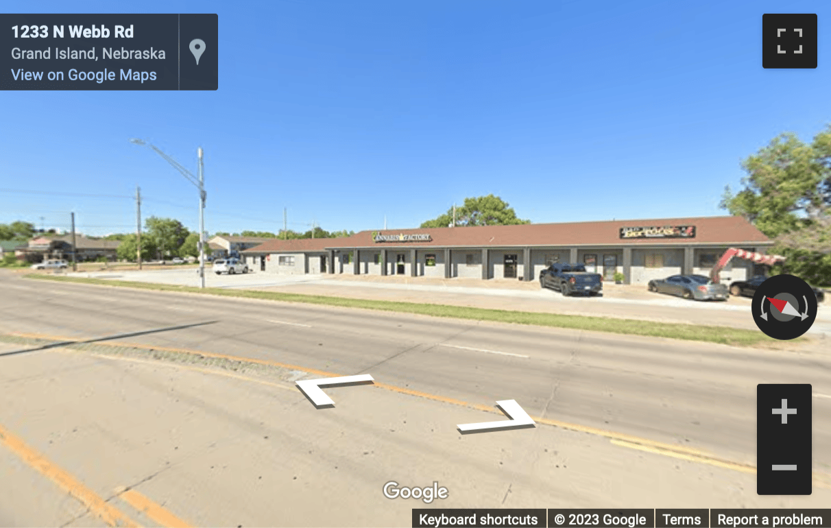 Street View image of 1233 North Webb Road, Suite 100, Grand Island, Nebraska, USA