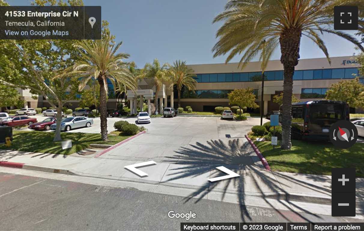 Street View image of 41593 Winchester Road, Suite 200, Temecula, California, USA