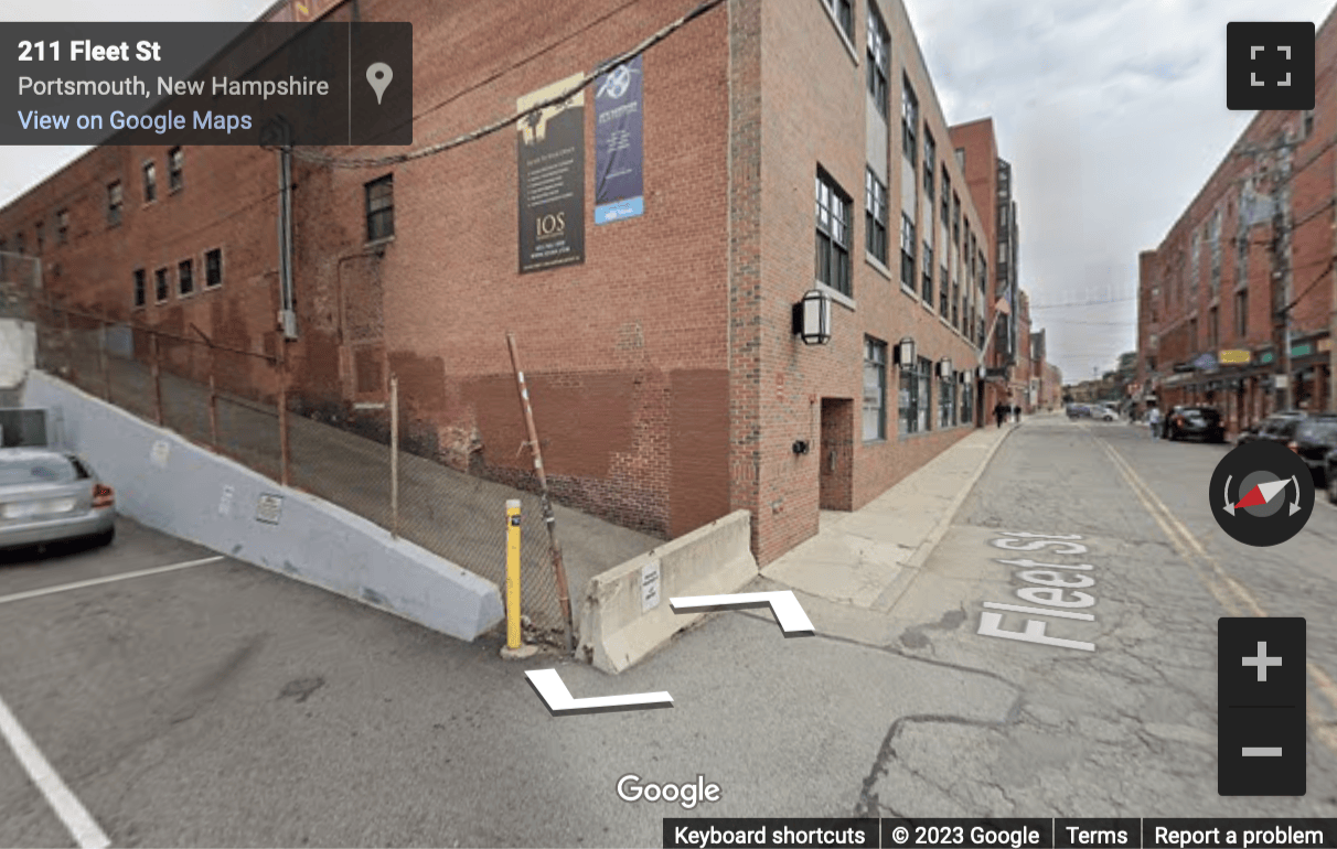 Street View image of 155 Fleet Street, Portsmouth, New Hampshire, USA