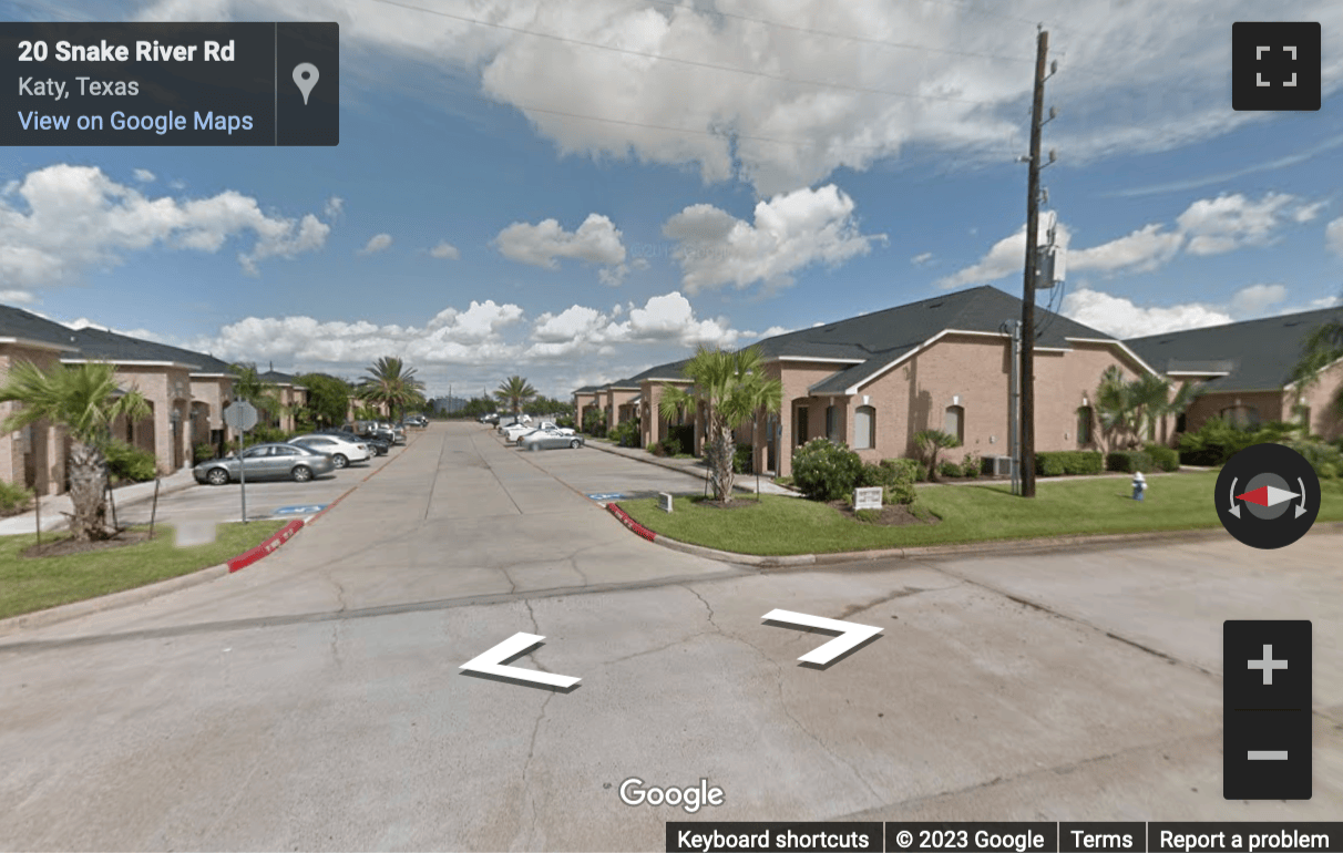 Street View image of 1846 Snake River Road, Suite B, Katy, Texas, USA