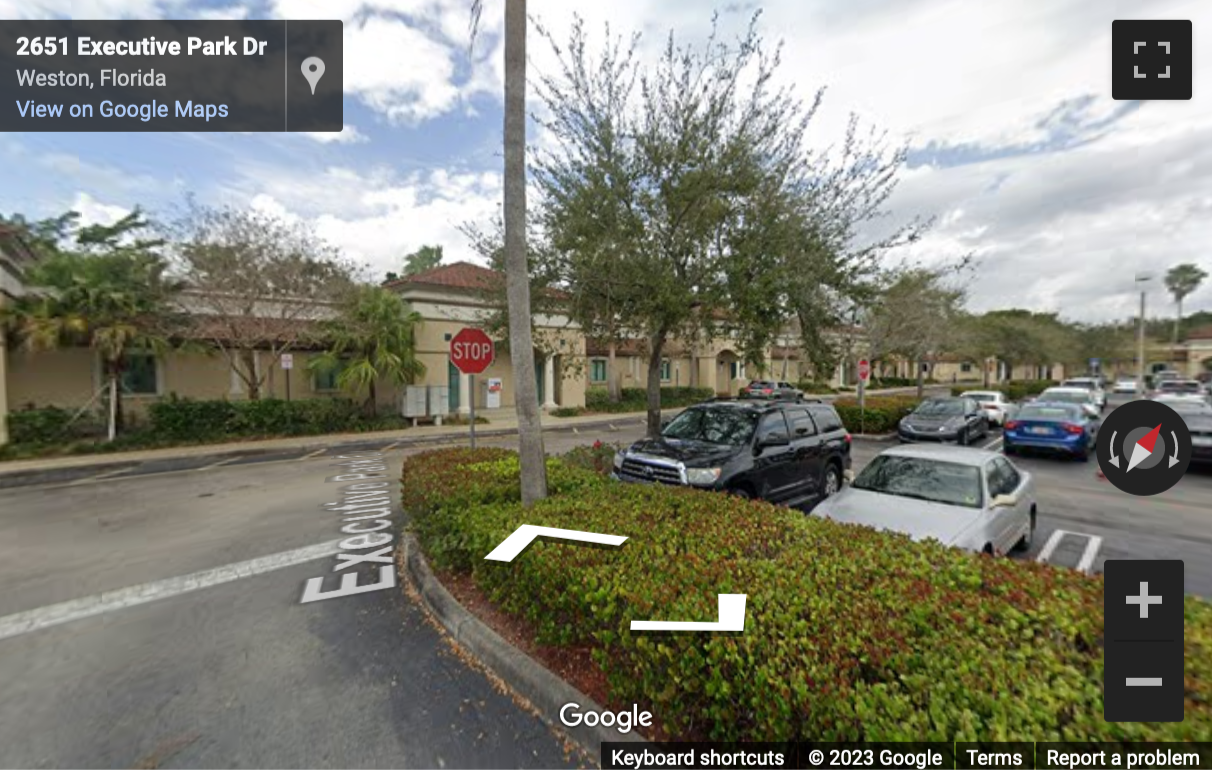 Street View image of 2645 Executive Park Drive, Weston, Florida, USA