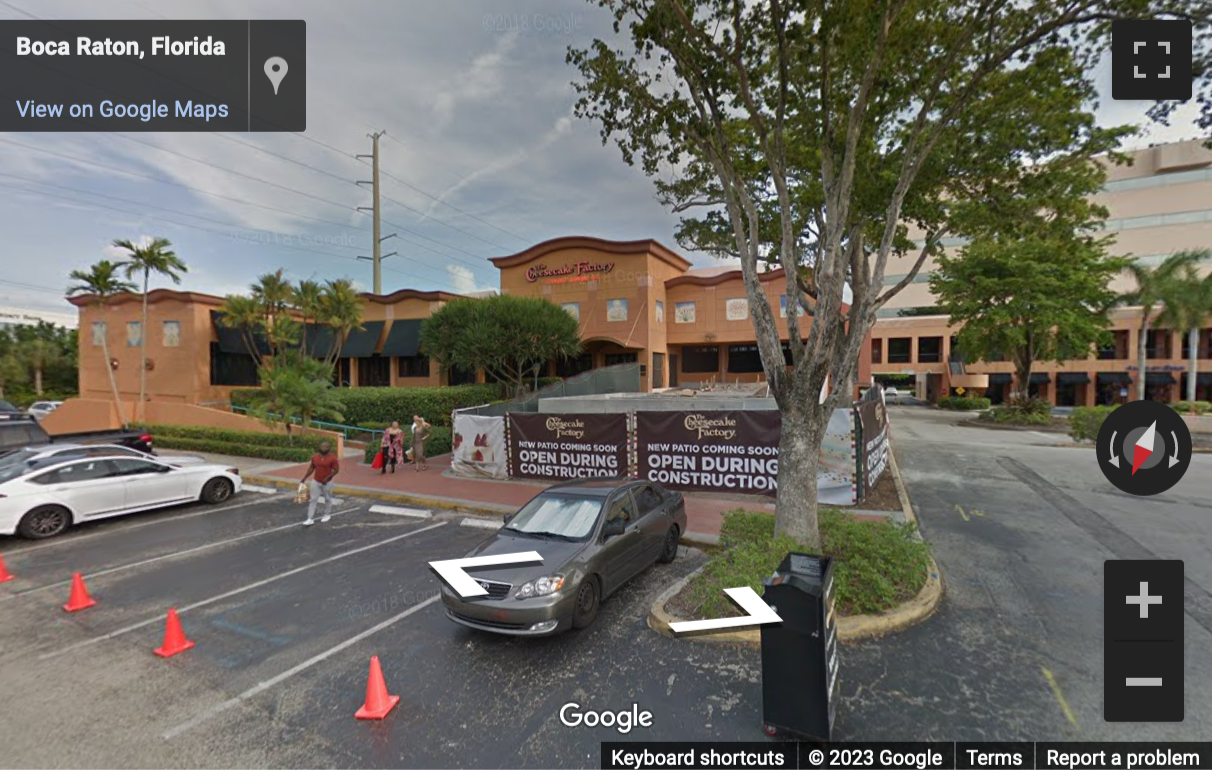Street View image of 5550 Glades Road, Suite 500, Boca Raton, Florida, USA