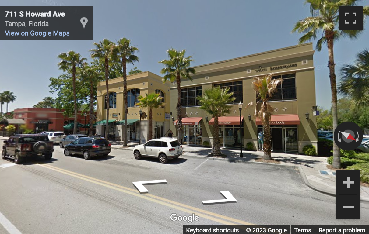 Street View image of 711 S. Howard Avenue, No. 200, Tampa, Florida, USA