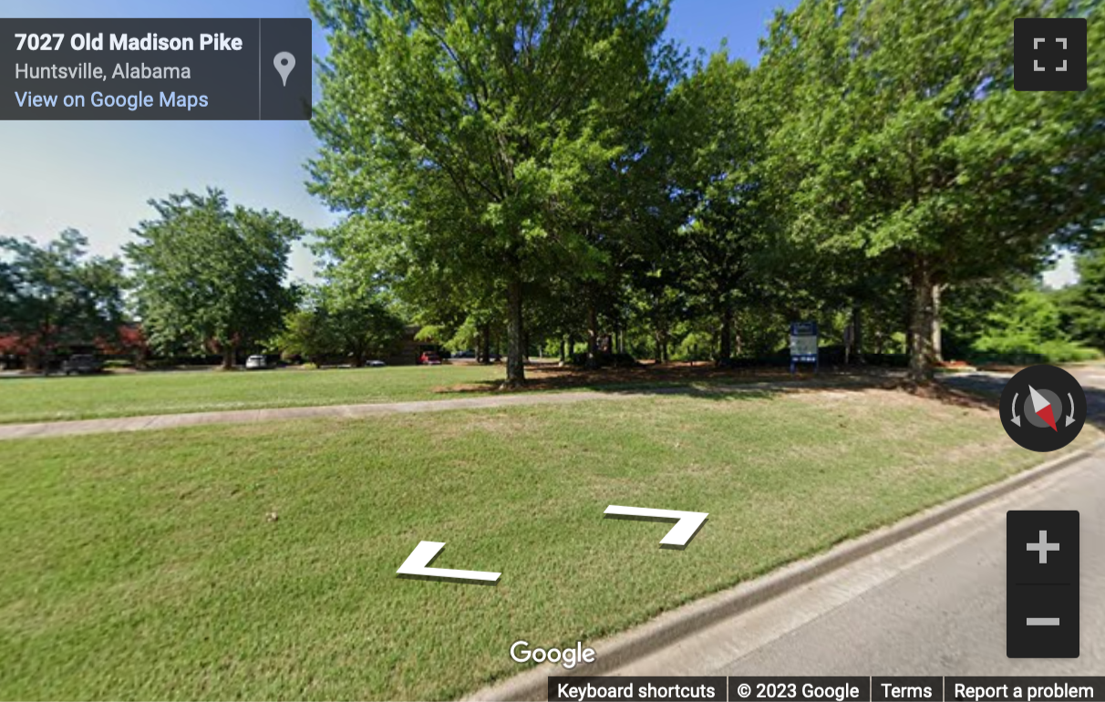 Street View image of 7027 Old Madison Pike, Suite 108, Huntsville, Alabama, USA