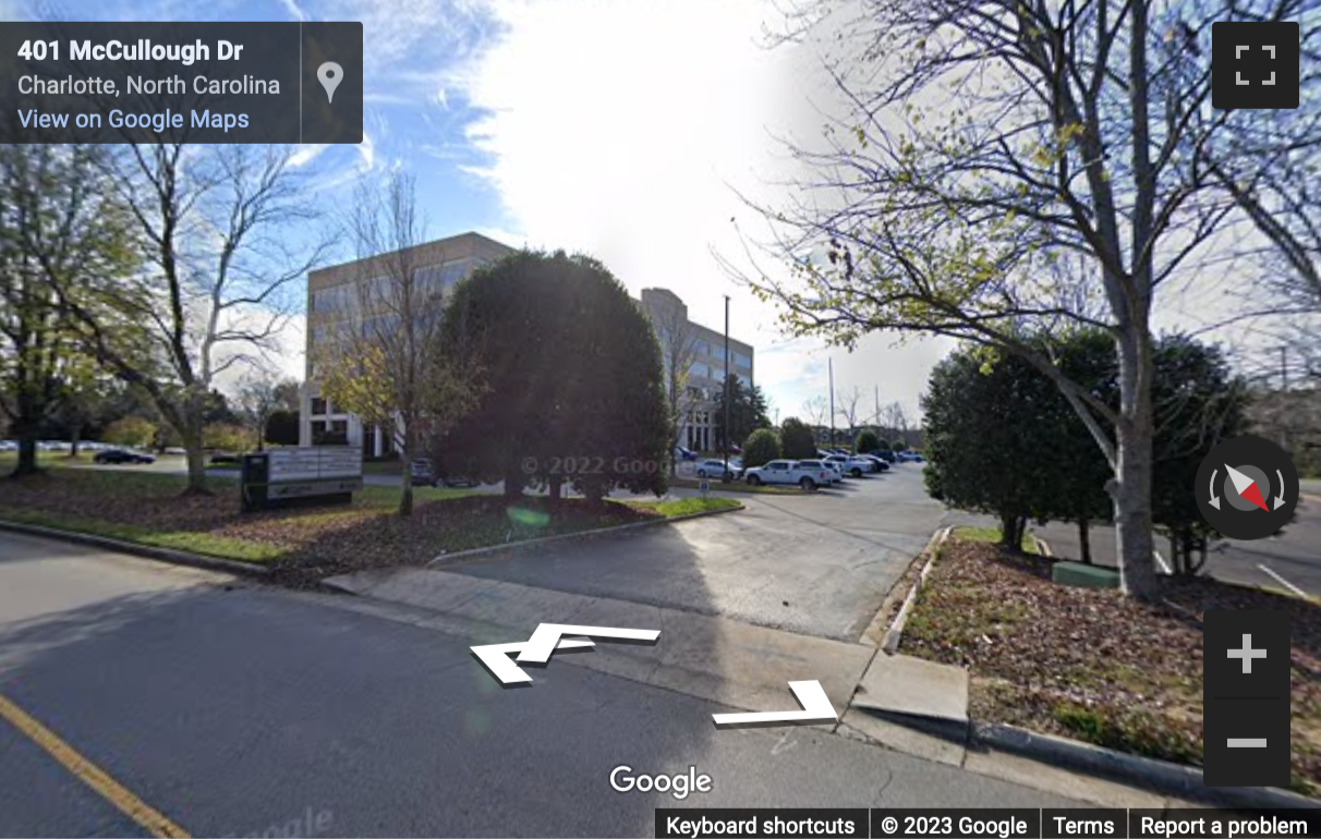 Street View image of 301 McCullough Drive, 4th Floor, Charlotte, North Carolina, USA