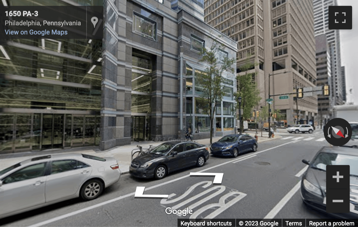 Street View image of One Liberty, 1650 Market Street, Suite 3600, Philadelphia, Pennsylvania, USA