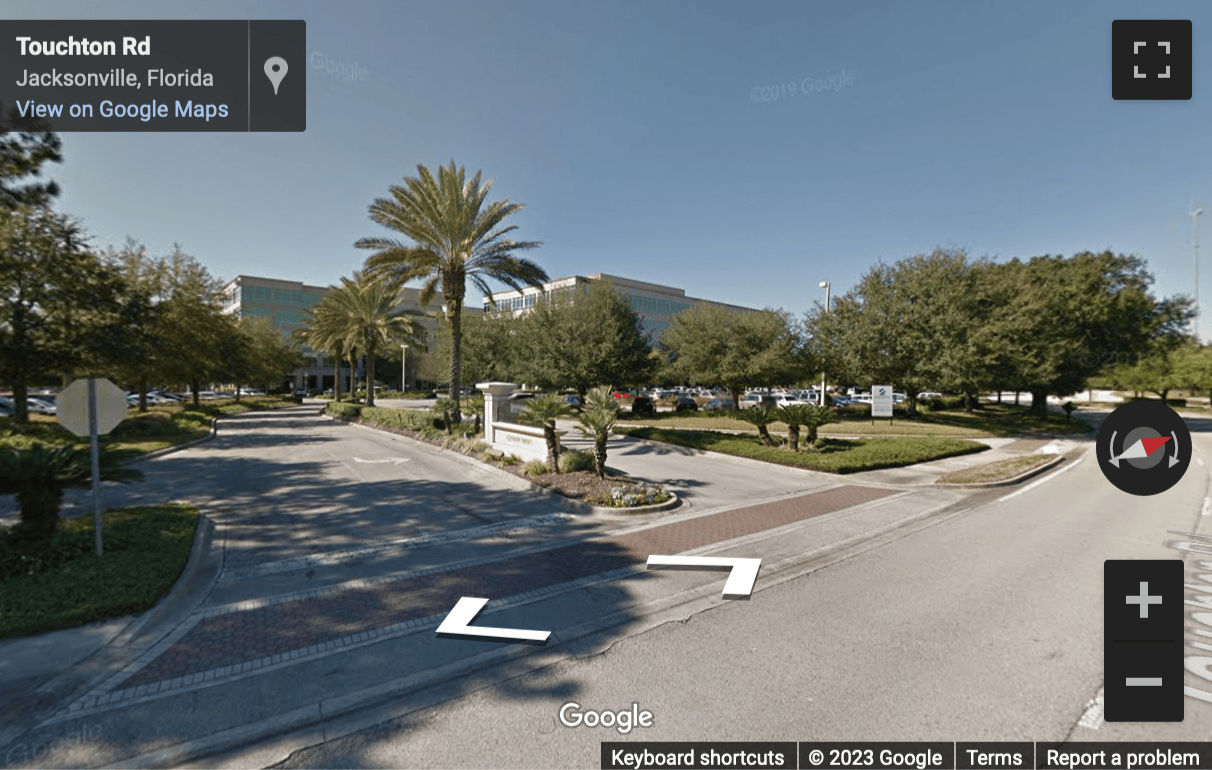 Street View image of 4600 Touchton Road E, Suite 1150, Jacksonville, Florida, USA