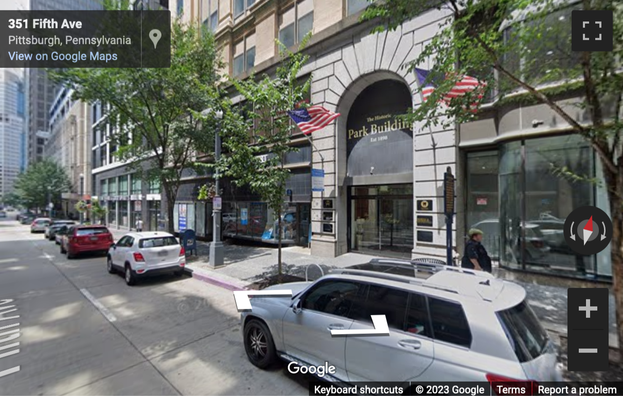 Street View image of 355 Fifth Avenue, Park Building, Pittsburgh, Pennsylvania, USA