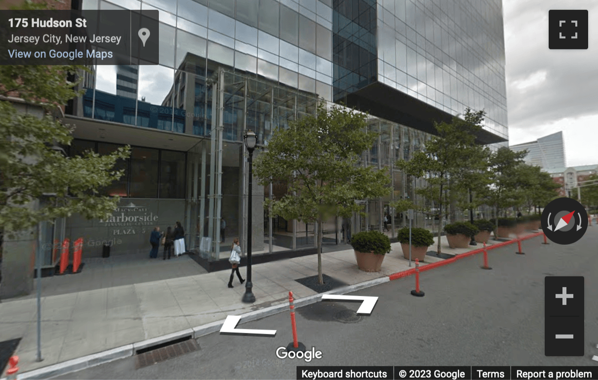 Street View image of 2500 Plaza 5, Harborside Financial Center, Jersey City, New Jersey, USA