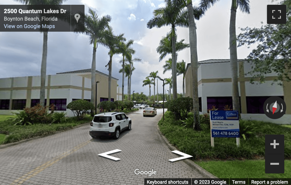 Street View image of 2500 Quantum Lakes Drive, Suite 203, Boynton Beach, Florida, USA