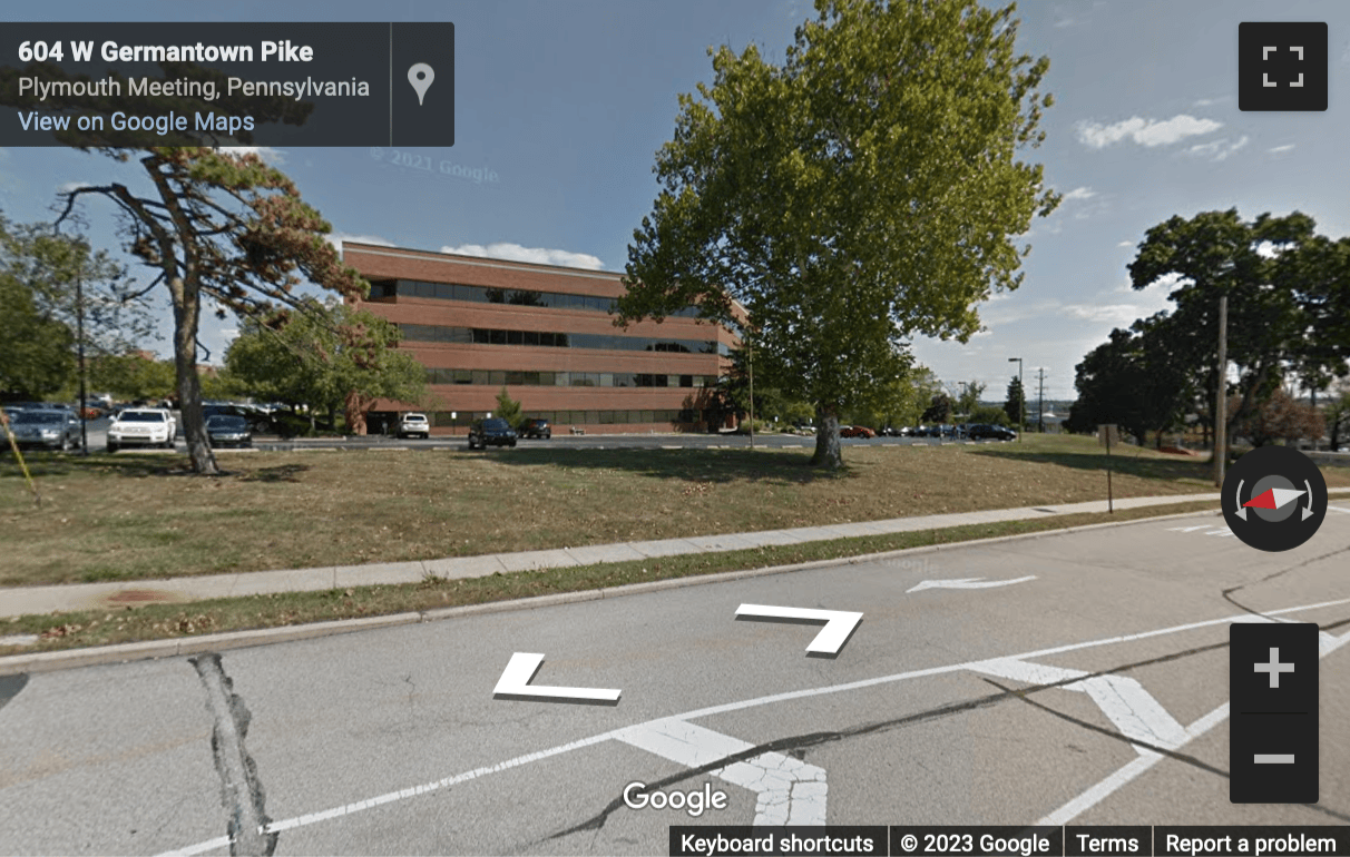 Street View image of 600 West Germantown Pike, Plymouth Meeting Executive Campus
