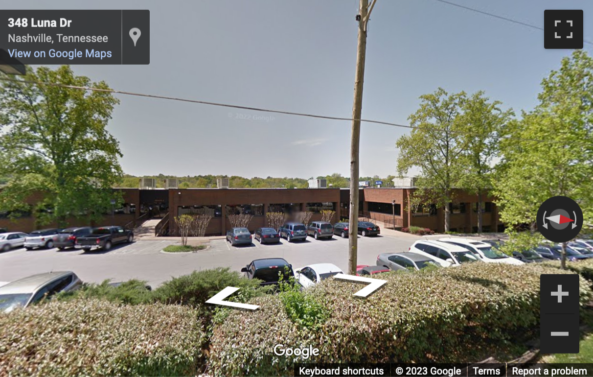 Street View image of 301 South Perimeter Park Drive, Suite 100, Nashville, Tennessee, USA