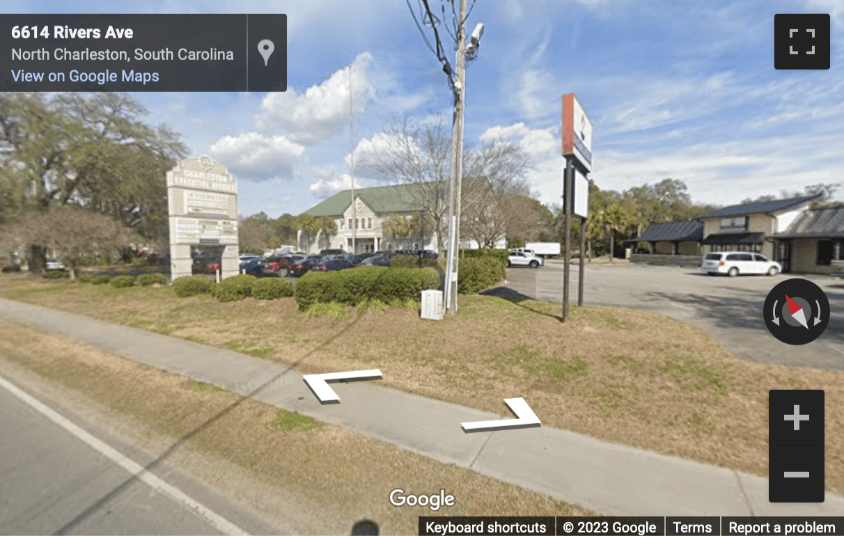 Street View image of 6650 Rivers Avenue, Charleston, South Carolina, USA